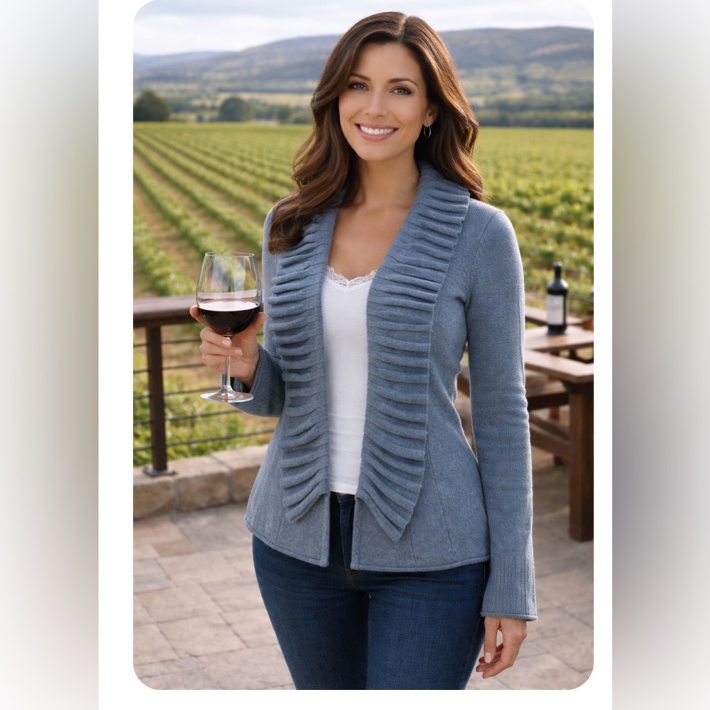 Tyler Boe wool Sweater Gray Women Cardigan XS